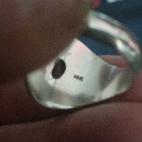 Amethyst 18K yellow gold and Sterling silver - Picture 4 of 5